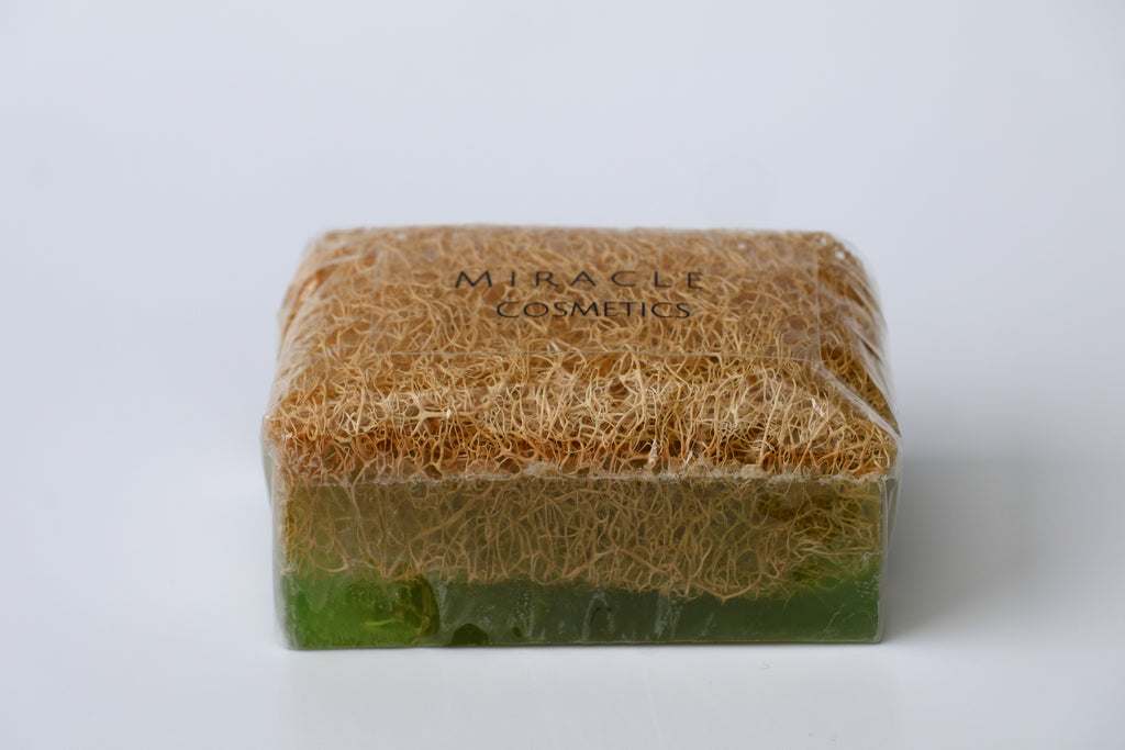 Natuurlijke pompoenvezel Aloë Vera zeep 100% Handmade